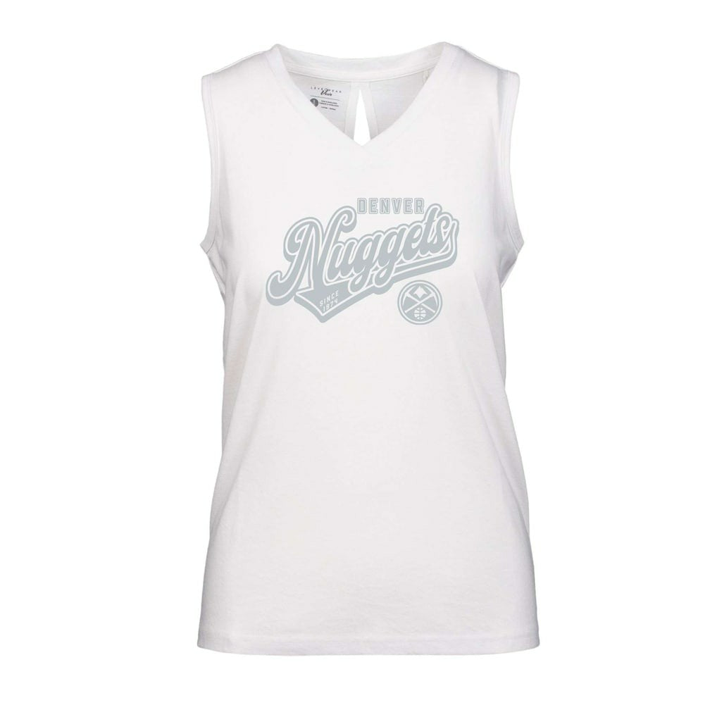NBA Denver Nuggets Levelwear Women's Paisley Sweep V-Neck Tank Top sale