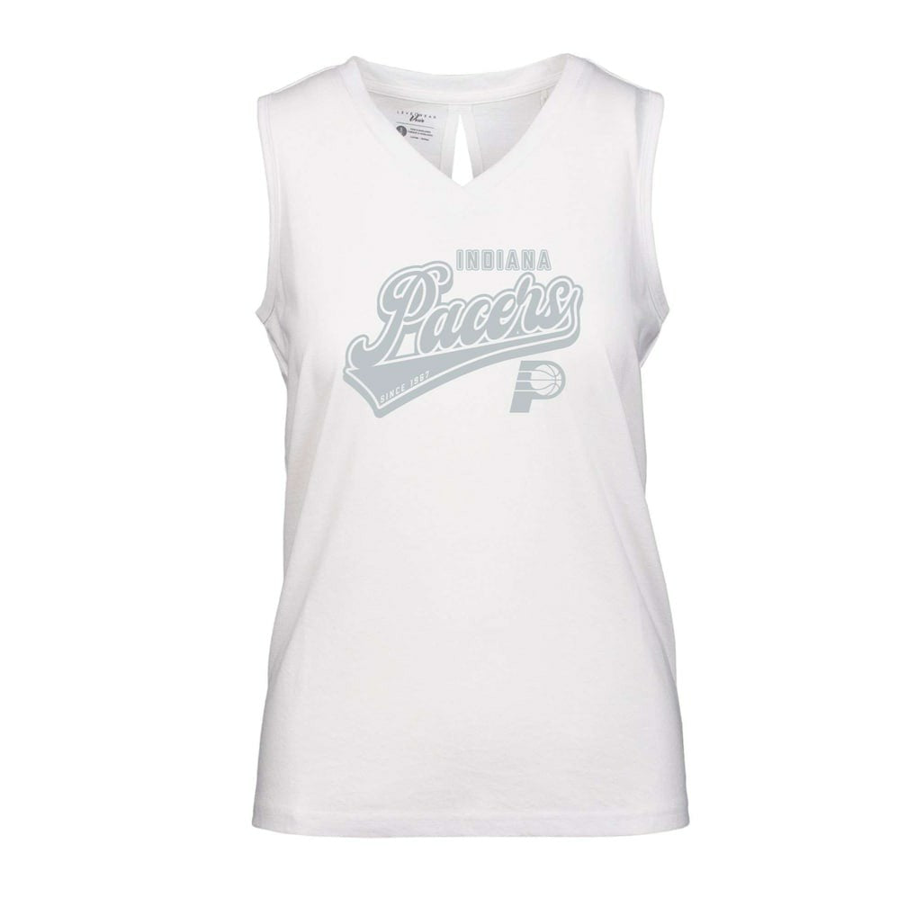 NBA Indiana Pacers Levelwear Women's Paisley Sweep V-Neck Tank Top