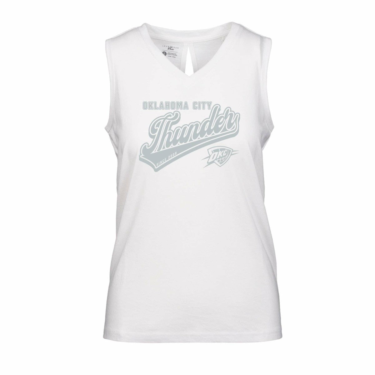 NBA Oklahoma City Thunder Levelwear Women's Paisley Sweep V-Neck Tank Top