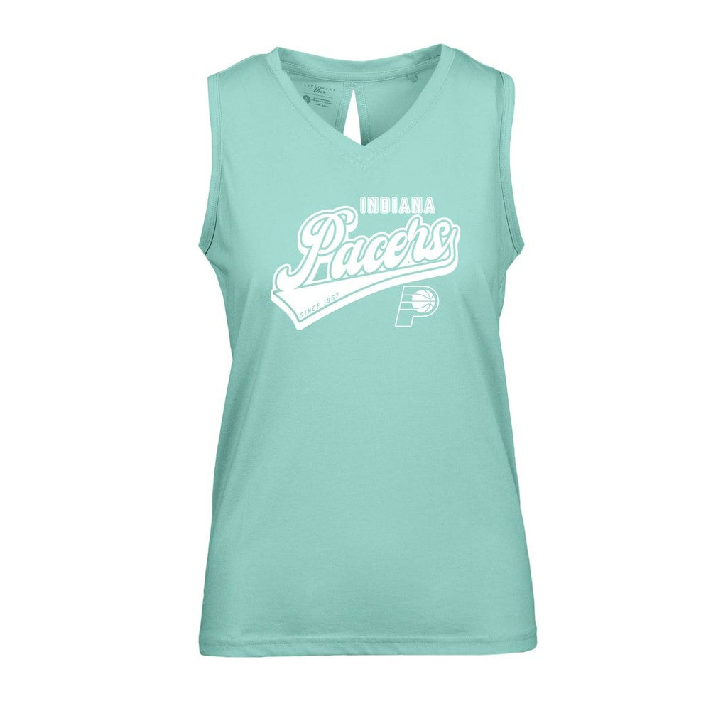 NBA Indiana Pacers Levelwear Women's Paisley Sweep V-Neck Tank Top