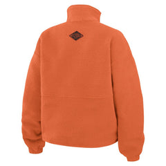 NHL Orange Philadelphia Flyers WEAR by Erin Andrews Women's Polar Fleece Half-Zip Jacket