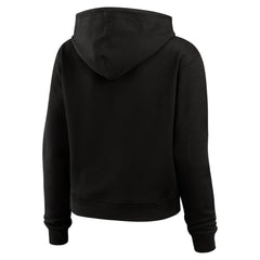 NHL Black Pittsburgh Penguins WEAR by Erin Andrews Women's Waffle-Knit Pullover Hoodie