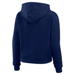 NHL Blue Tampa Bay Lightning WEAR by Erin Andrews Women's Waffle-Knit Pullover Hoodie