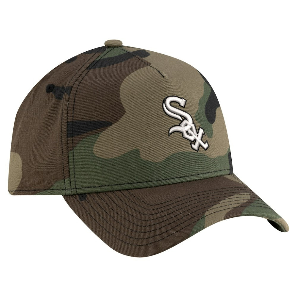 MLB Chicago White Sox New Era Woodland Team Pop 9FORTY A-Frame Adjustable Hat