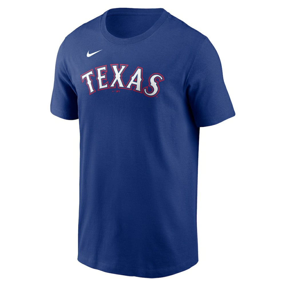 MLB Wyatt Langford Texas Rangers Nike Fuse Name & Number T-Shirt