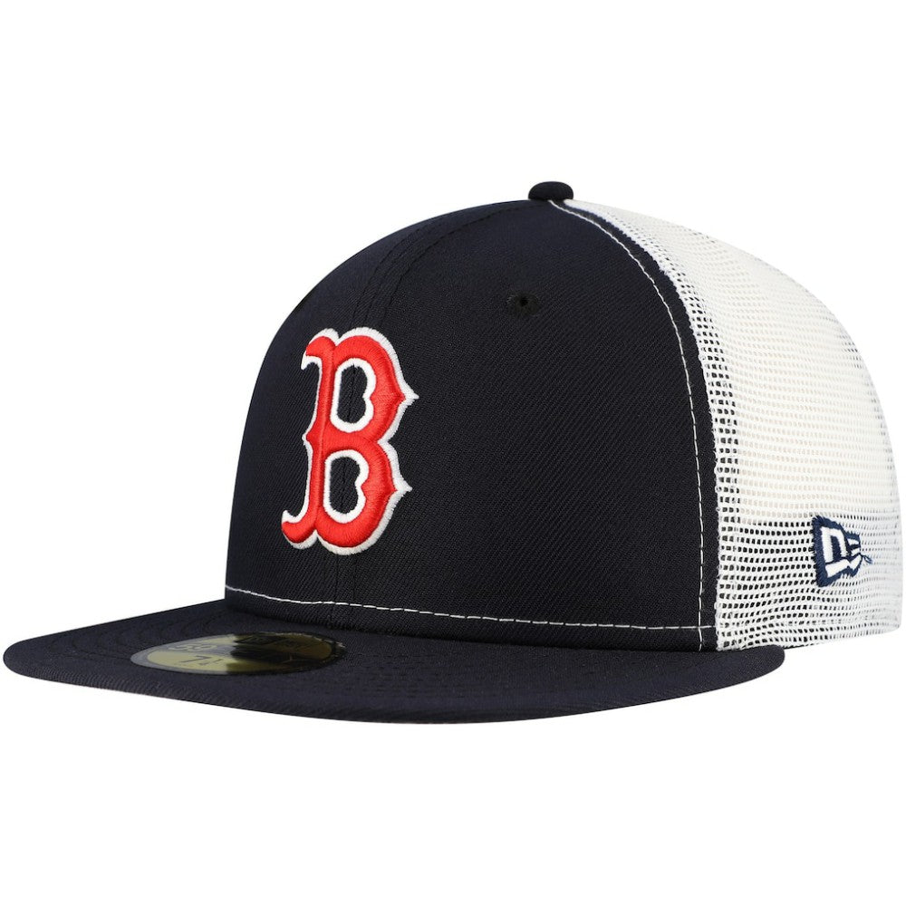 MLB Boston Red Sox New Era Team Color 59FIFTY Trucker Fitted Hat