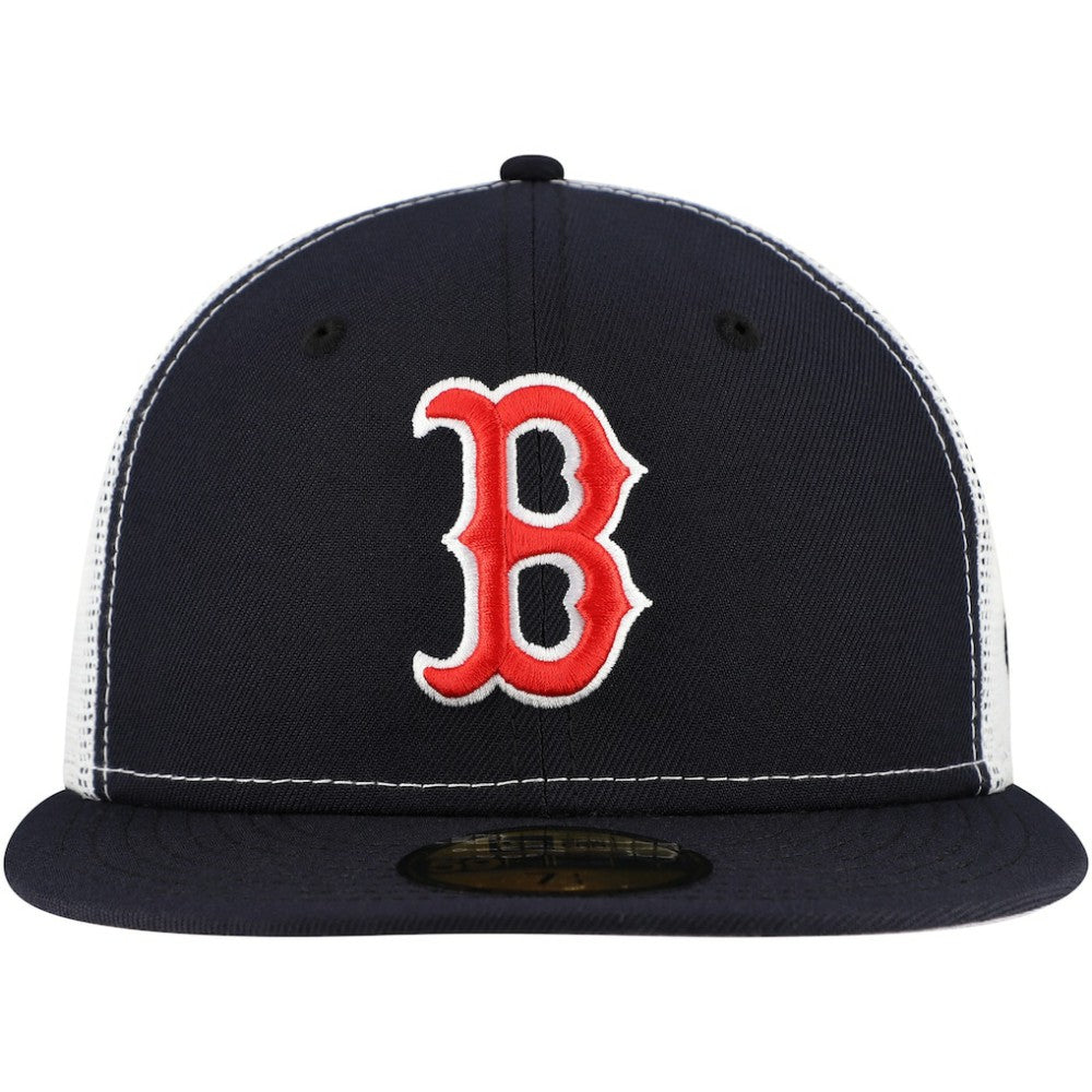 MLB Boston Red Sox New Era Team Color 59FIFTY Trucker Fitted Hat