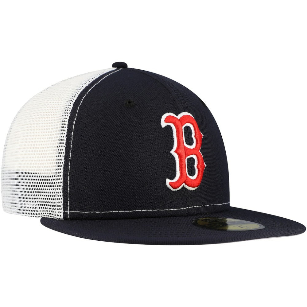 MLB Boston Red Sox New Era Team Color 59FIFTY Trucker Fitted Hat