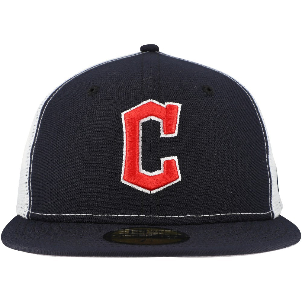 MLB Cleveland Guardians New Era Team Color 59FIFTY Trucker Fitted Hat