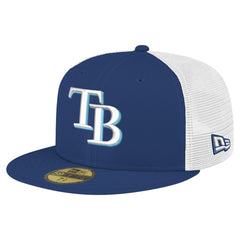 MLB Tampa Bay Rays New Era Team Color 59FIFTY Trucker Fitted Hat