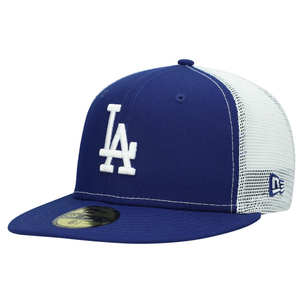 MLB Los Angeles Dodgers New Era Team Color 59FIFTY Trucker Fitted Hat