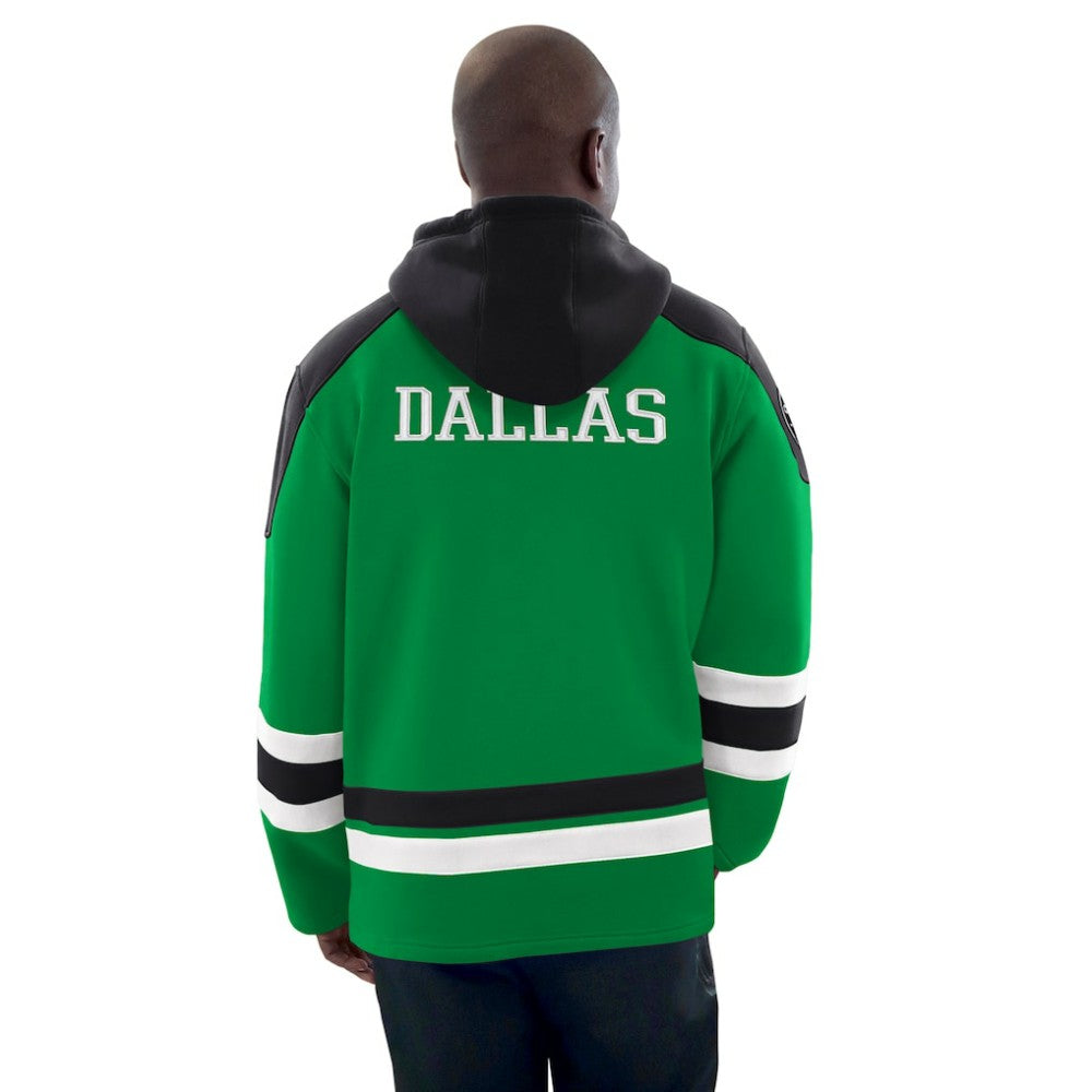 NHL Kelly Green/Black Dallas Stars Starter Hockey Pullover Hoodie