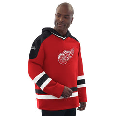 NHL Red/Black Detroit Red Wings Starter Hockey Pullover Hoodie