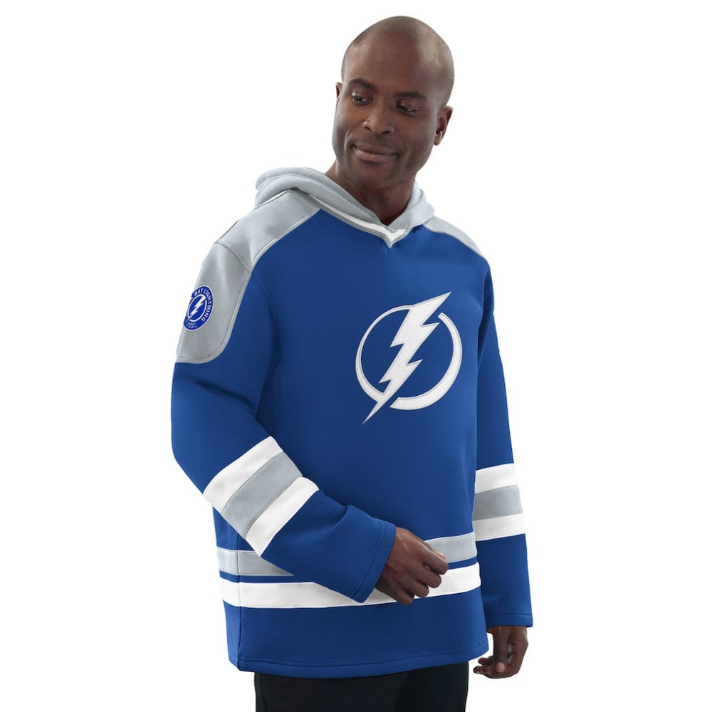 NHL Blue/Gray Tampa Bay Lightning Starter Hockey Pullover Hoodie