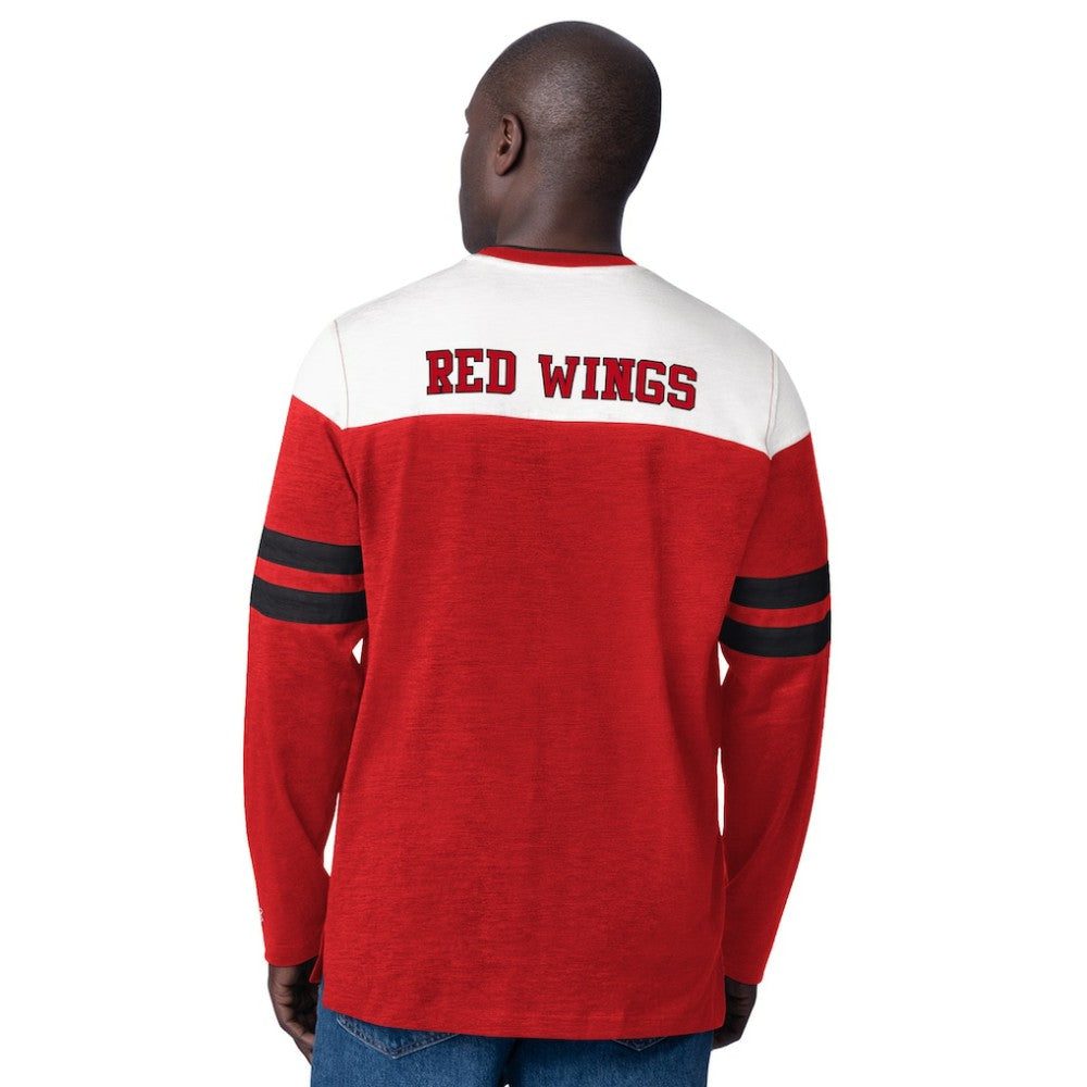 NHL Red Detroit Red Wings Starter Blitz Durene Long Sleeve T-Shirt