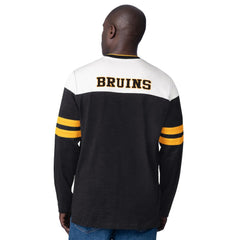 NHL Black Boston Bruins Starter Blitz Durene Long Sleeve T-Shirt