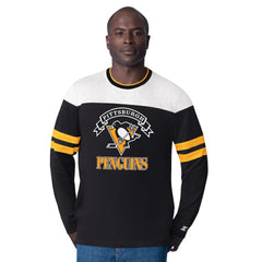 NHL Black Pittsburgh Penguins Starter Blitz Durene Long Sleeve T-Shirt