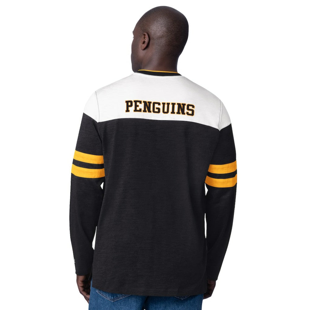 NHL Black Pittsburgh Penguins Starter Blitz Durene Long Sleeve T-Shirt