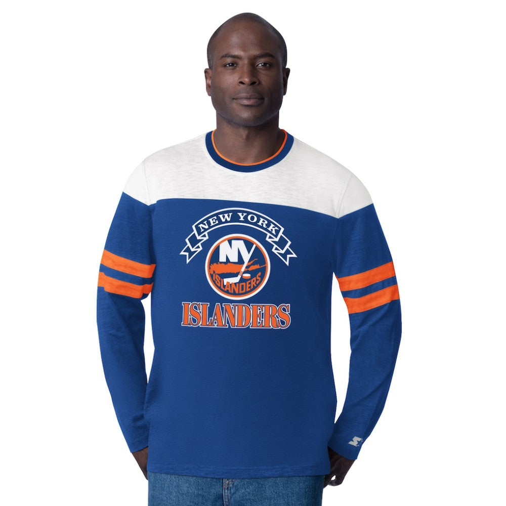 NHL Royal New York Islanders Starter Blitz Durene Long Sleeve T-Shirt