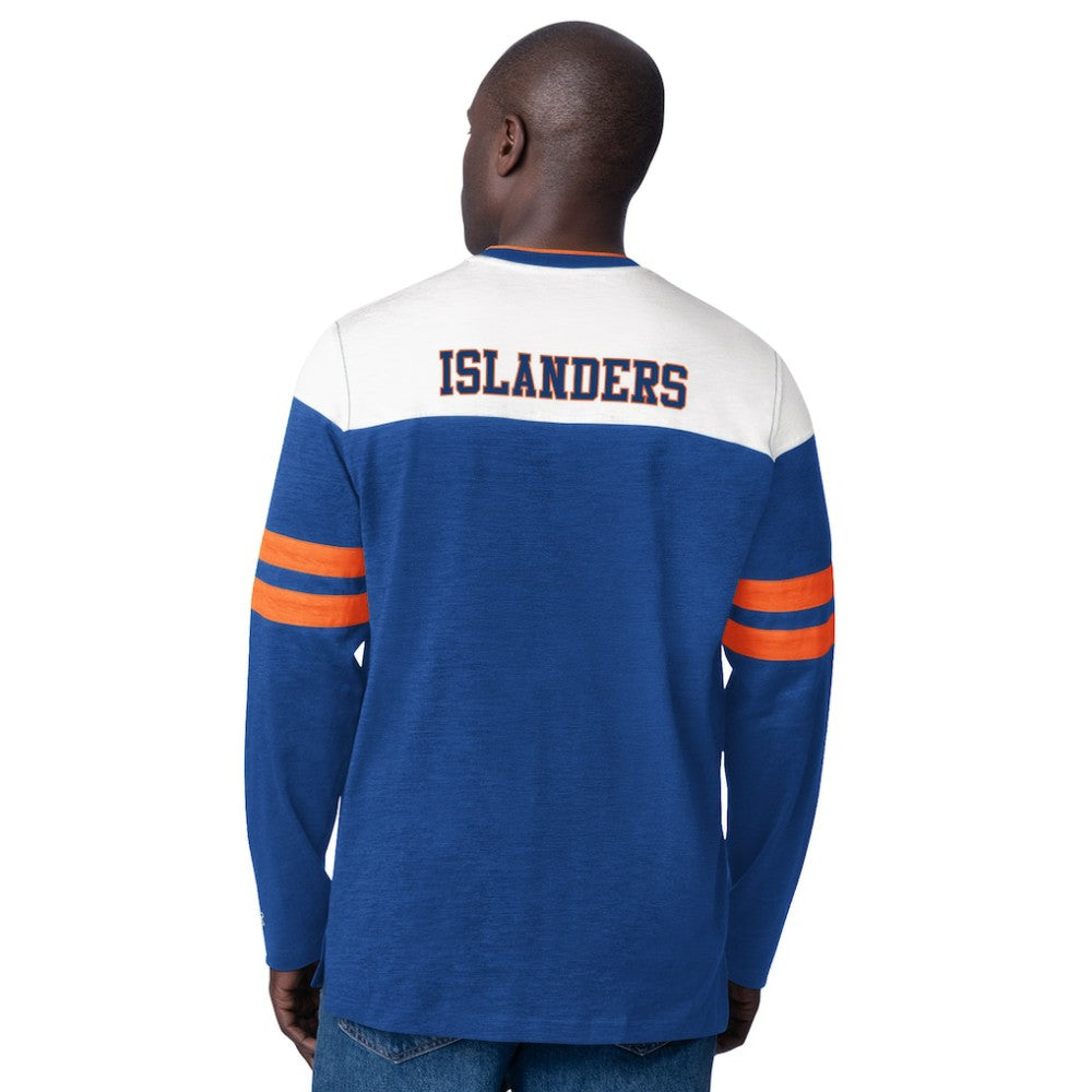 NHL Royal New York Islanders Starter Blitz Durene Long Sleeve T-Shirt