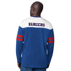 NHL Blue New York Rangers Starter Blitz Durene Long Sleeve T-Shirt