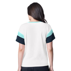 NHL White Seattle Kraken G-III 4Her by Carl Banks Women's Rink Oversized Rhinestone V-Neck T-Shirt