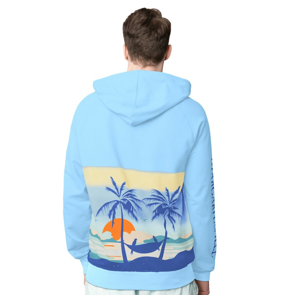 NHL Blue New York Rangers Margaritaville Island Dream Peached Pullover Hoodie