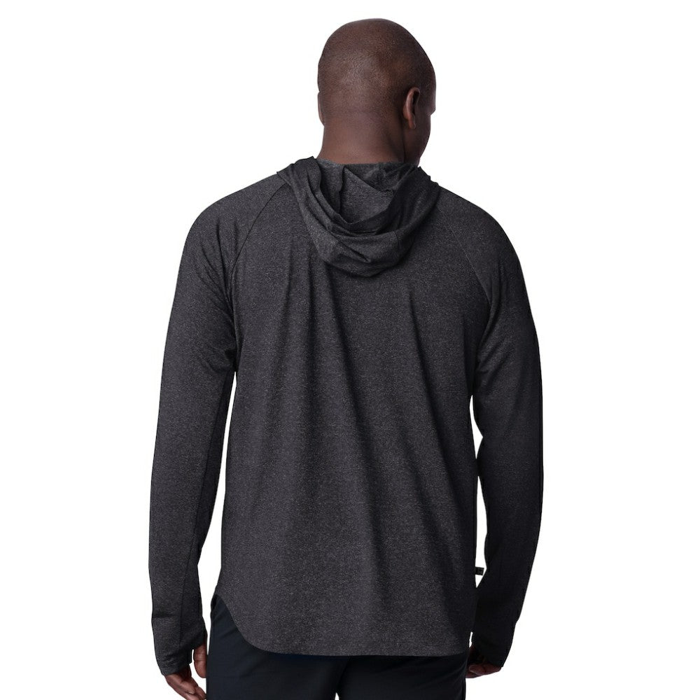 NHL Black New Jersey Devils MSX by Michael Strahan Fast Track Raglan Long Sleeve Hoodie T-Shirt