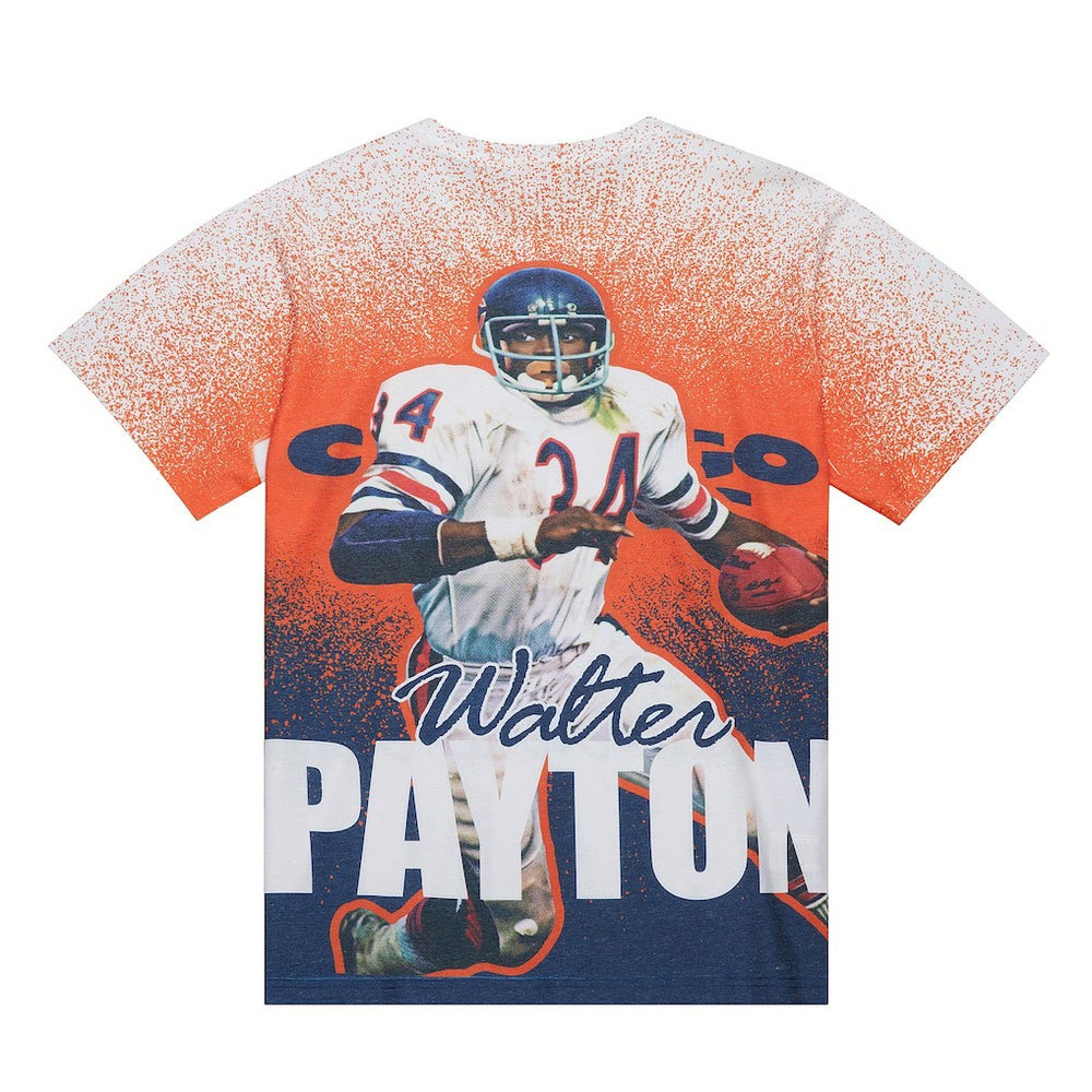 Walter Payton  Burst Retired Player T-Shirt - Chicago Bears