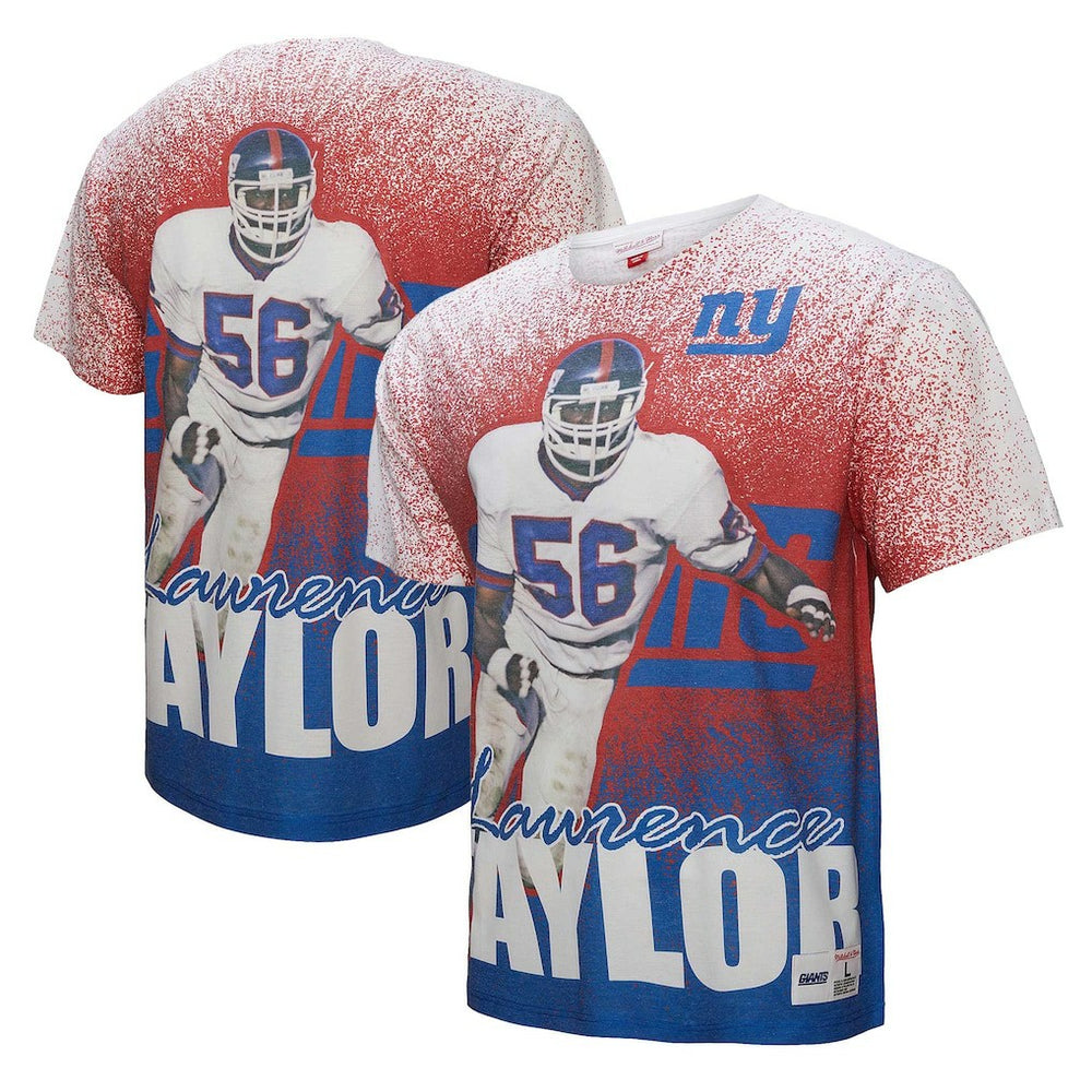 Lawrence Taylor  Burst Retired Player T-Shirt - New York Giants