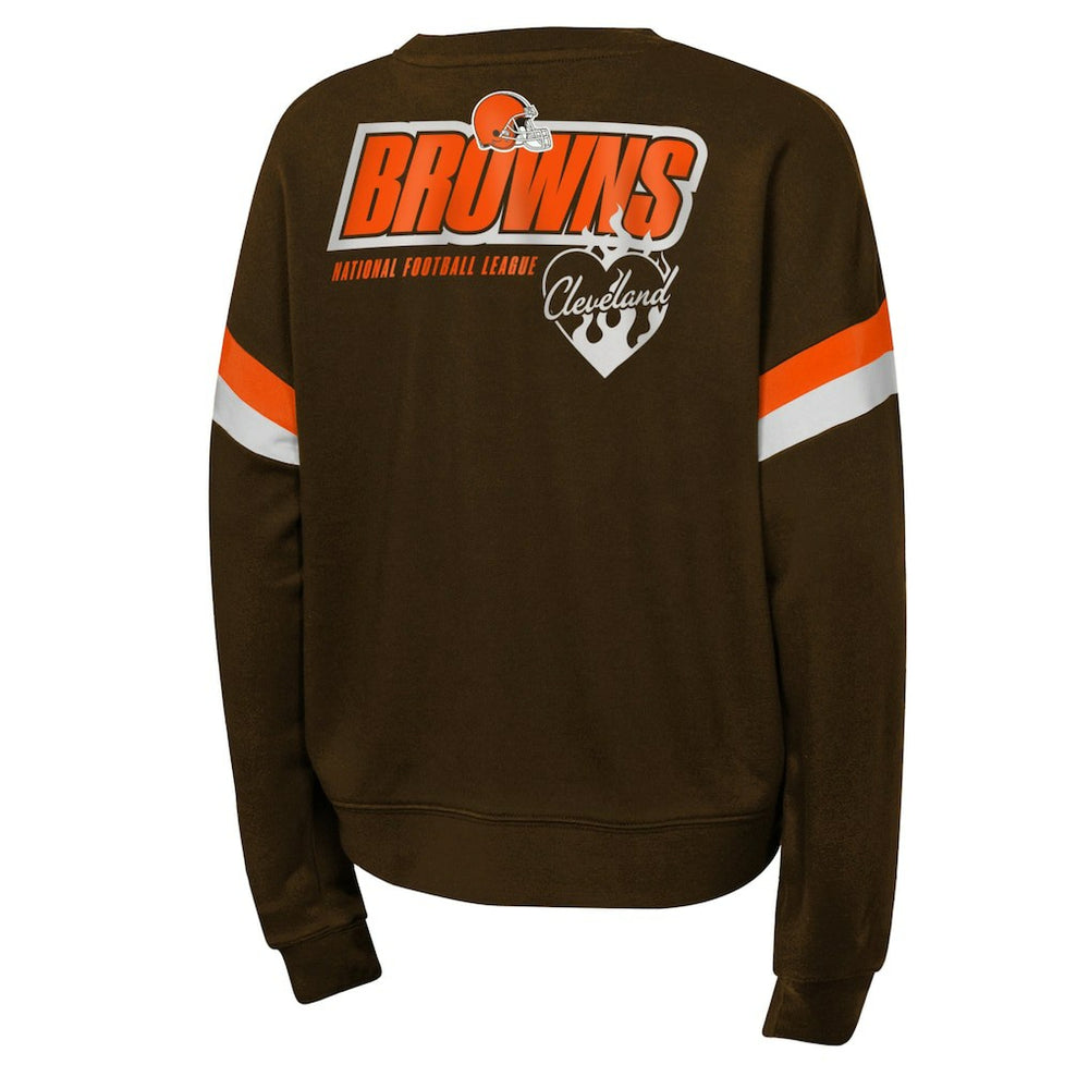 Girls Eternal Love Pullover Sweatshirt - Cleveland Browns