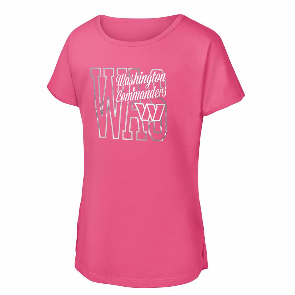 Girls Youth Signal Caller Dolman T-Shirt - Washington Commanders