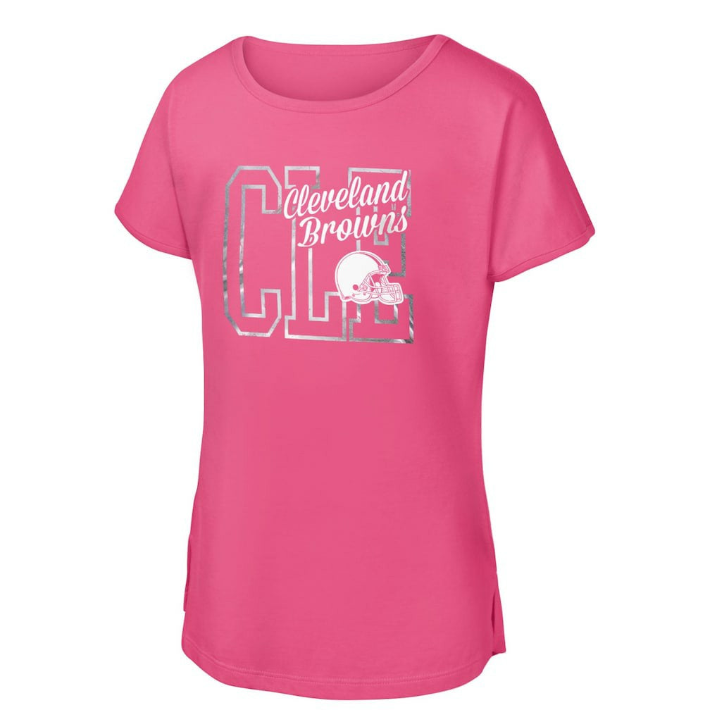 Girls Youth Signal Caller Dolman T-Shirt - Cleveland Browns