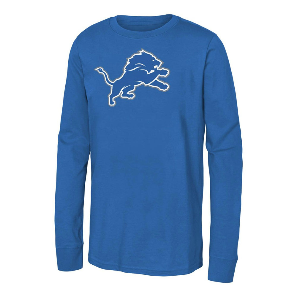 Youth Primary Logo Long Sleeve T-Shirt - Detroit Lions