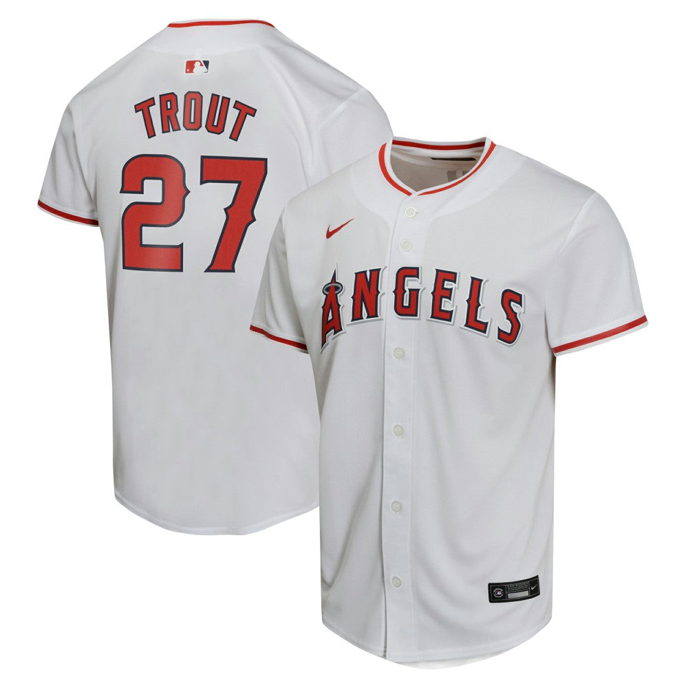 MLB Mike Trout Los Angeles Angels Nike Youth Home Game Player Jersey