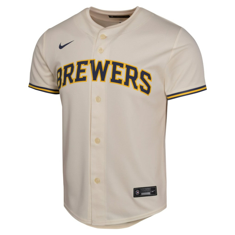 MLB Christian Yelich Milwaukee Brewers Nike Youth Home Game Player Jersey