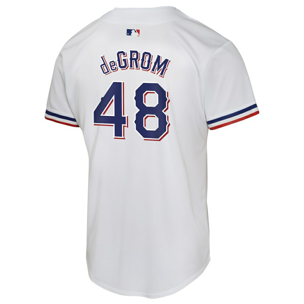 MLB Jacob deGrom Texas Rangers Nike Youth Home Game Player Jersey