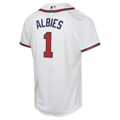 MLB Ozzie Albies Atlanta Braves Nike Youth Home Game Player Jersey