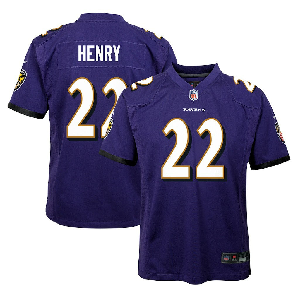 Derrick Henry  Youth Game Jersey - Baltimore Ravens