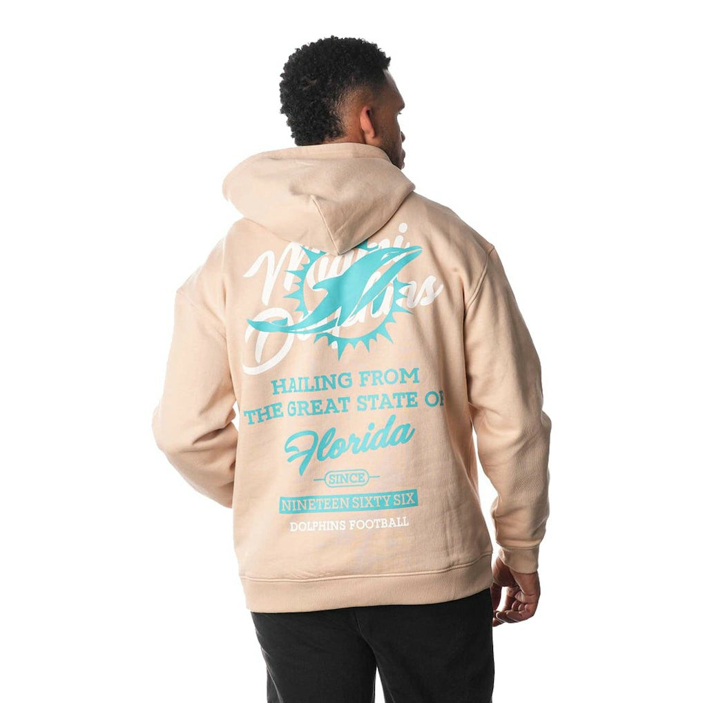 The Wild Collective Unisex Fleece Pullover Hoodie - Miami Dolphins