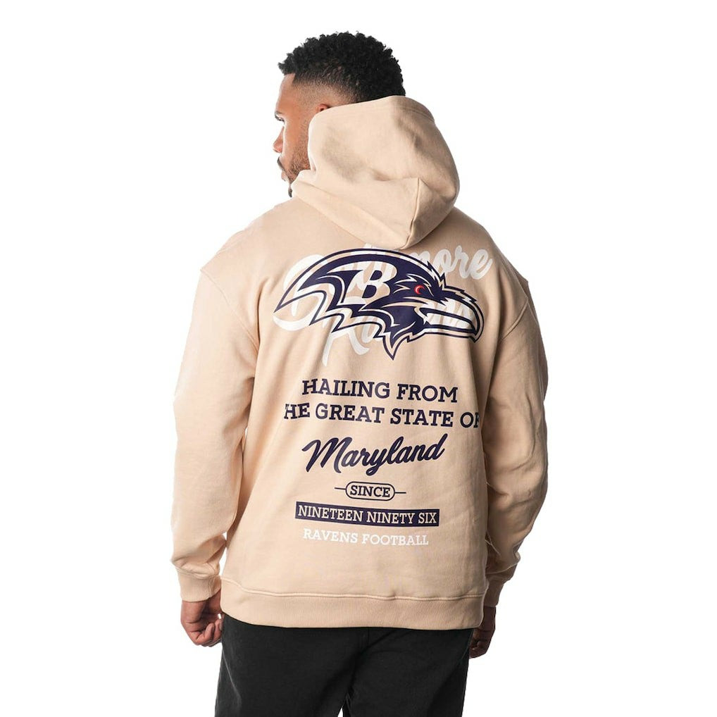 The Wild Collective Unisex Fleece Pullover Hoodie - Baltimore Ravens