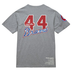 MLB Hank Aaron Atlanta Braves Mitchell & Ness Cooperstown Collection Legends T-Shirt