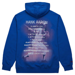 MLB Hank Aaron Atlanta Braves Mitchell & Ness Vintage Logo Name & Number Pullover Hoodie