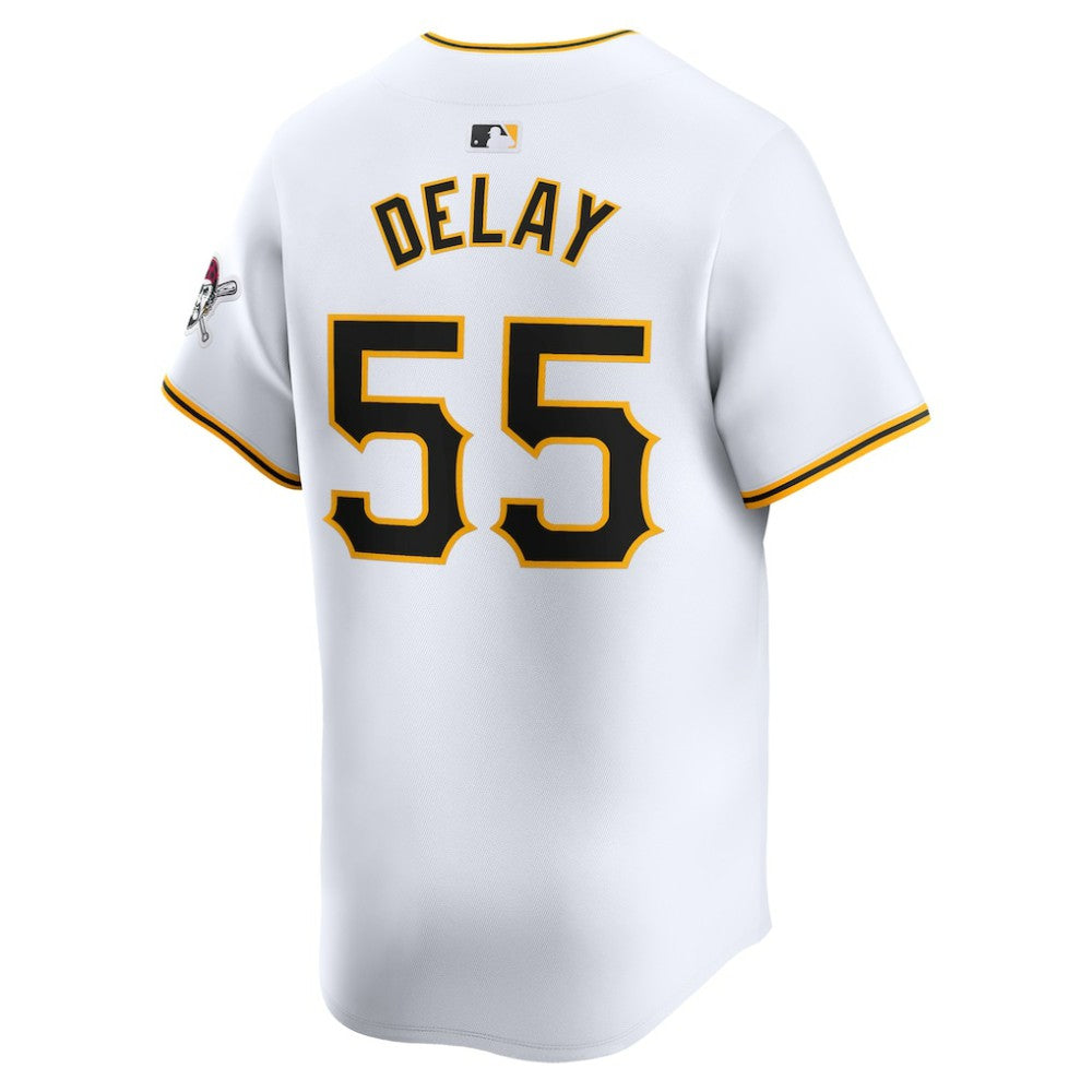MLB Jason Delay Pittsburgh Pirates Nike Home Limited Player Jersey – White