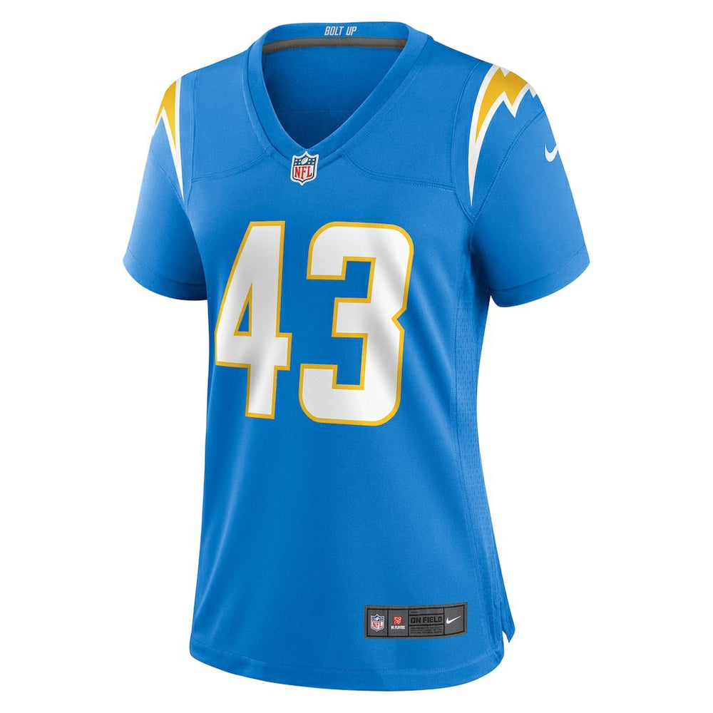 Troy Dye  Women's Game Jersey - Los Angeles Chargers
