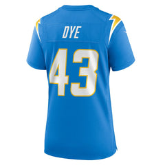 Troy Dye  Women's Game Jersey - Los Angeles Chargers