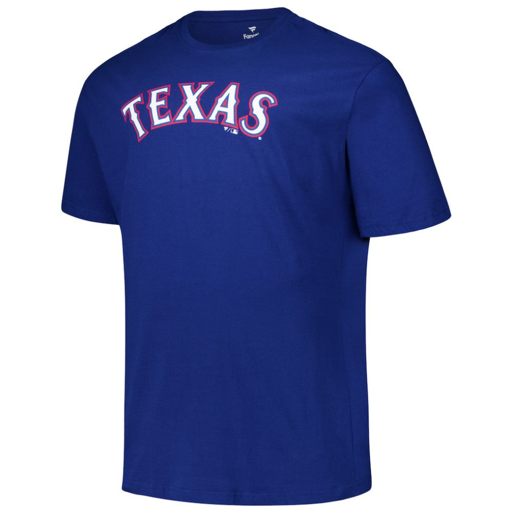 MLB Evan Carter Texas Rangers Fanatics Big & Tall Name & Number T-Shirt