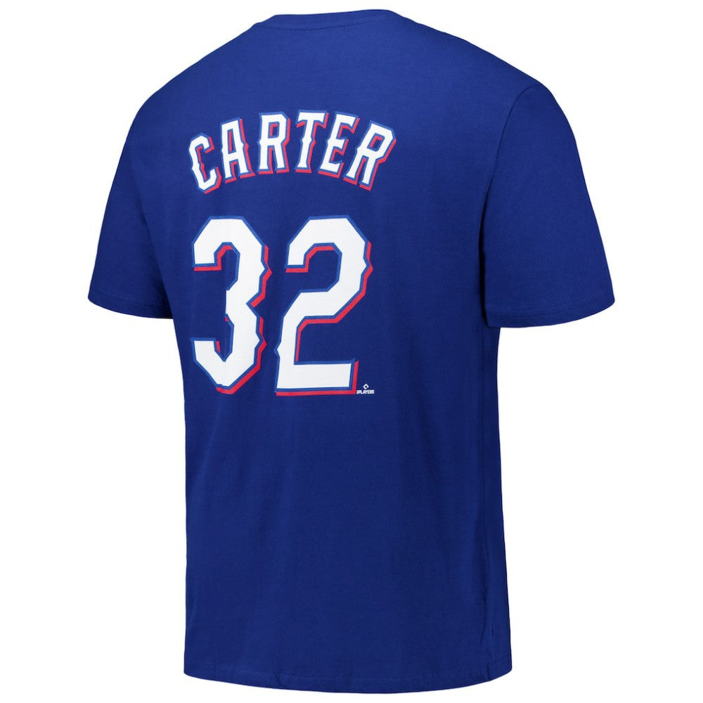 MLB Evan Carter Texas Rangers Fanatics Big & Tall Name & Number T-Shirt