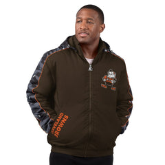 Starter Thursday Night Gridiron Full-Zip Hoodie Jacket - Cleveland Browns