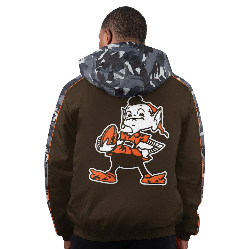 Starter Thursday Night Gridiron Full-Zip Hoodie Jacket - Cleveland Browns